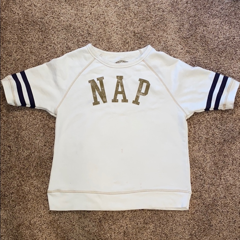 Cozy Short Sleeve Buckle Sweatshirt